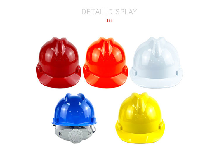 PE Safety Helmet Details Display